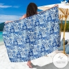 Swedish Print Pattern Sarong Womens Swimsuit Hawaiian Pareo Beach Wrap