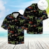 T-rex On Vacation Tropical Polyester Hawaiian Shirt