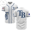 Tampa Bay Rays Mlb White Jersey - Premium Jersey Shirt - Custom Name Jersey - Mlb Jersey