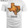 Texas Shaped Desert Scenery T-shirt