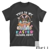This Is My Easter Pajama Papillon Dog Lover Bunny Easter T-shirt