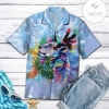 Tie-dye Native American Lion Colorful Feather Hawaiian Aloha Shirts
