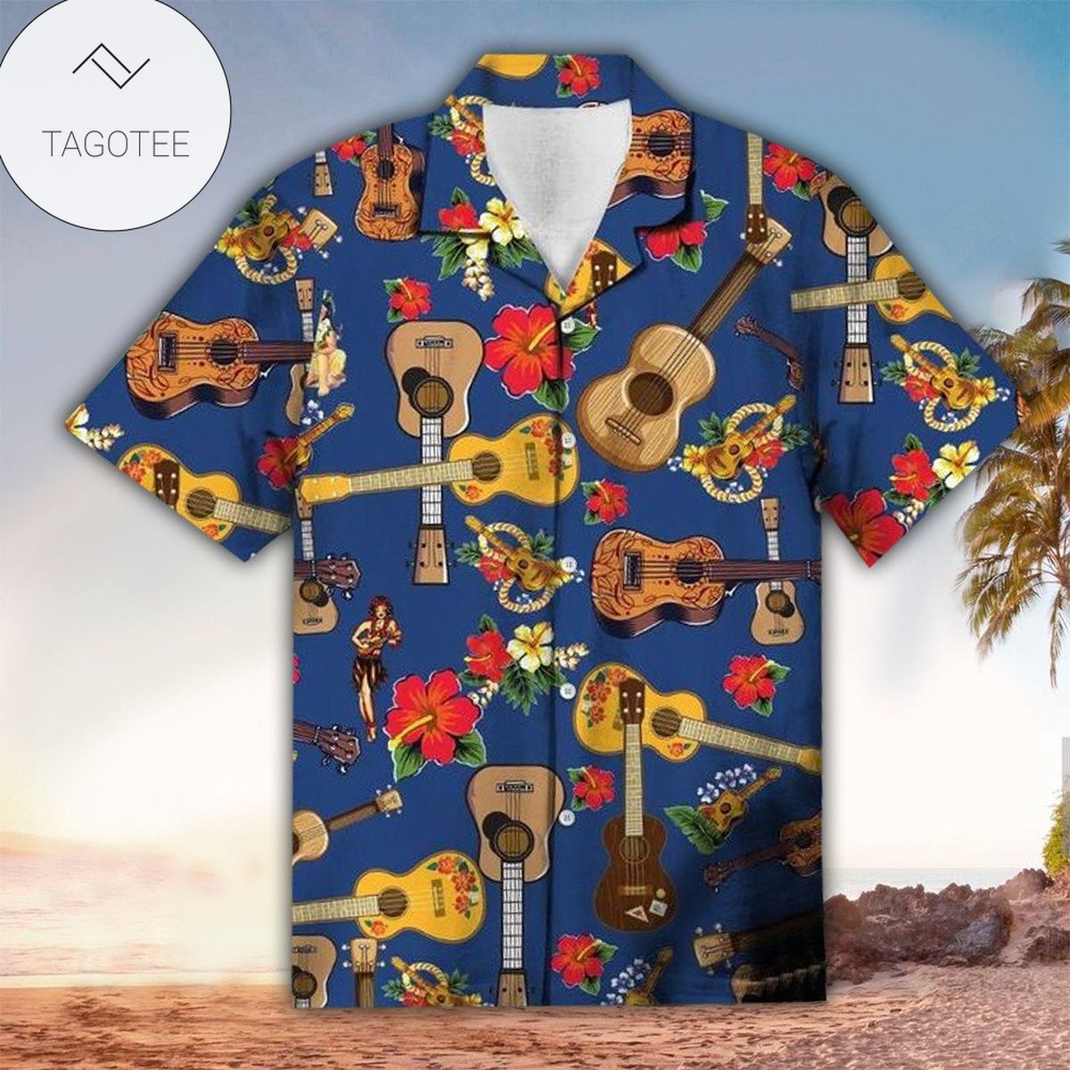 Ukulele Aloha Shirt Perfect Hawaiian Shirt For Ukulele Lover