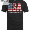 Usa Established 1776 American Graphic Tees Usa T-shirt