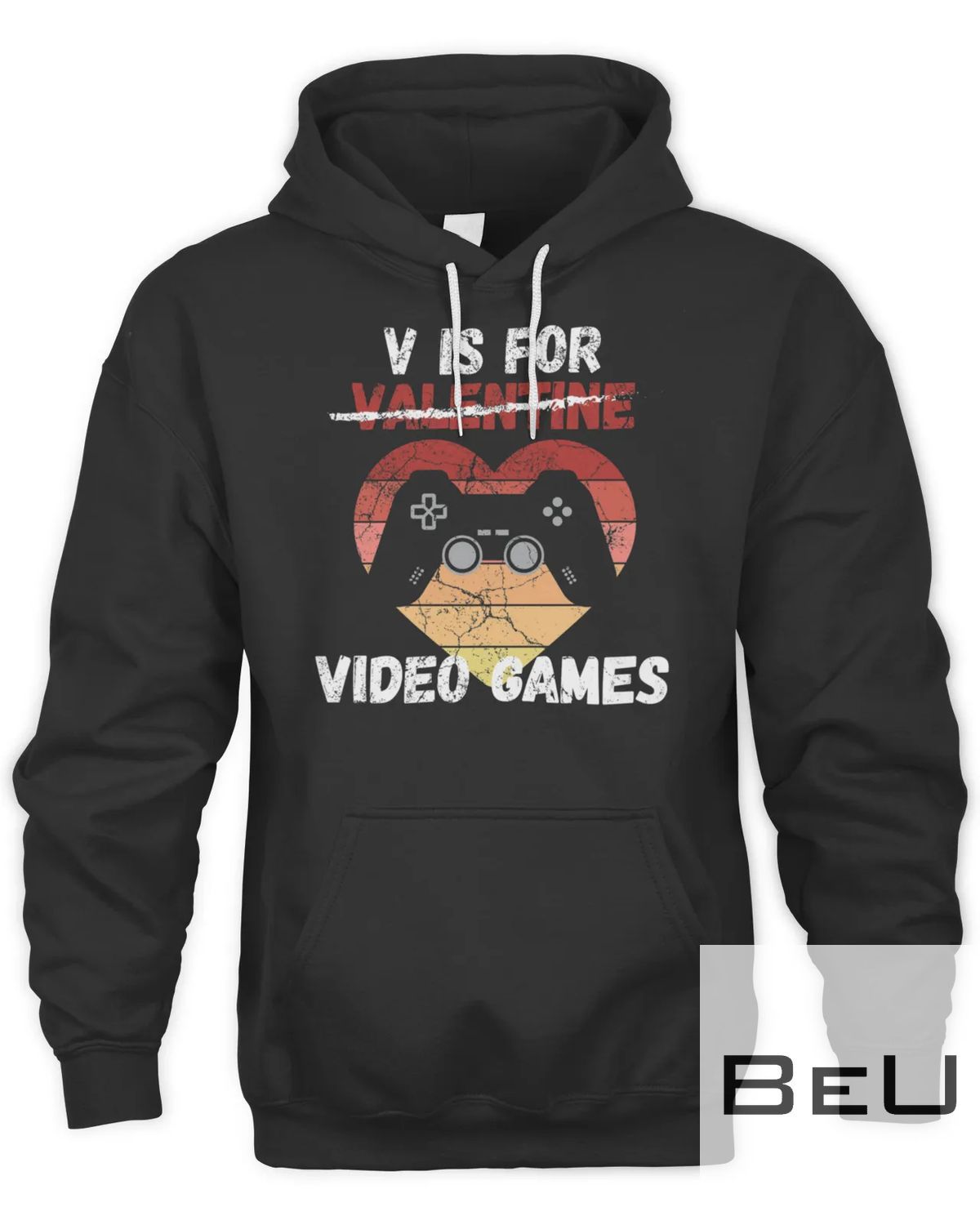 V Is For Video Games Gamer Valentine's Day Video Games Gaming T-shirt