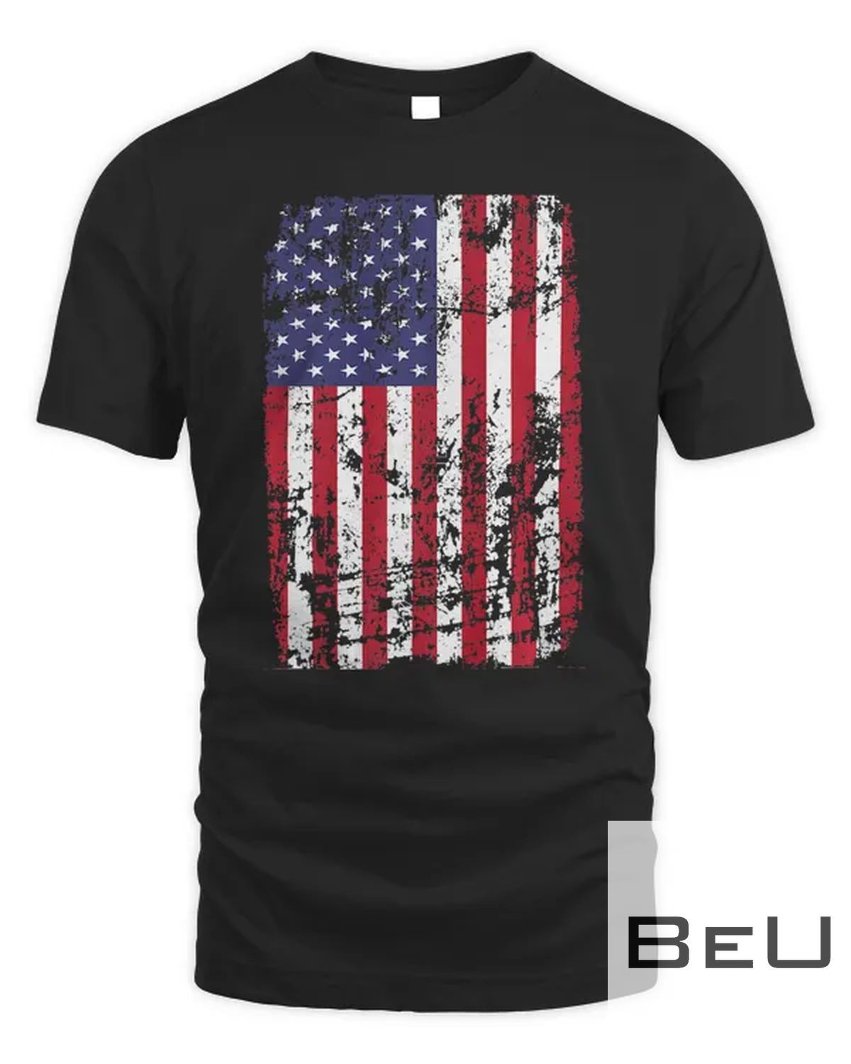 Vintage USA Flag Fourth of July T-shirt