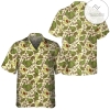 Watercolor Avocado Seamless Pattern Hawaiian Shirt