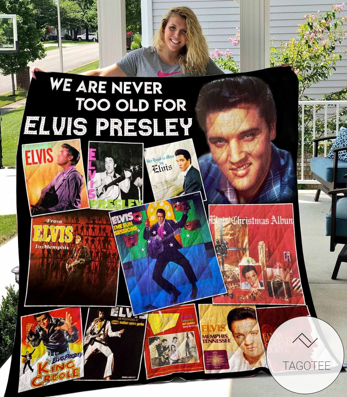 We Are Never Too Old For Elvis Presley Quilt Blanket