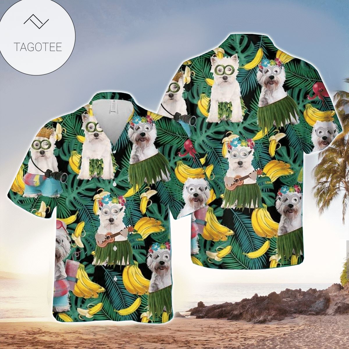 West Highland Terrier Aloha Hawaii Shirt Perfect West Highland For Dog Lover