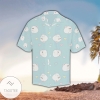 White Cute Hamsters Heart Pattern Men's All Over Print Hawaiian Shirt