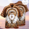 Wolf Feather Headdress Hawaiian Aloha Shirts