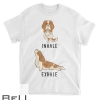 Womens Inhale Exhale Yoga Cavalier King Charles Spaniel T T-shirt