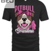 Womens Pitbull Grandma Pittie Dog Lover Mom Funny Mother's Day Cute T-shirt