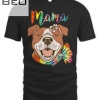 Womens Women's Pitbull Mom Dog Lover Pittie Mama Happy Mothers Day T-shirt