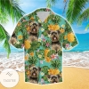 Yorkshire Terrier Green Amazing Design Unisex Hawaiian Shirt