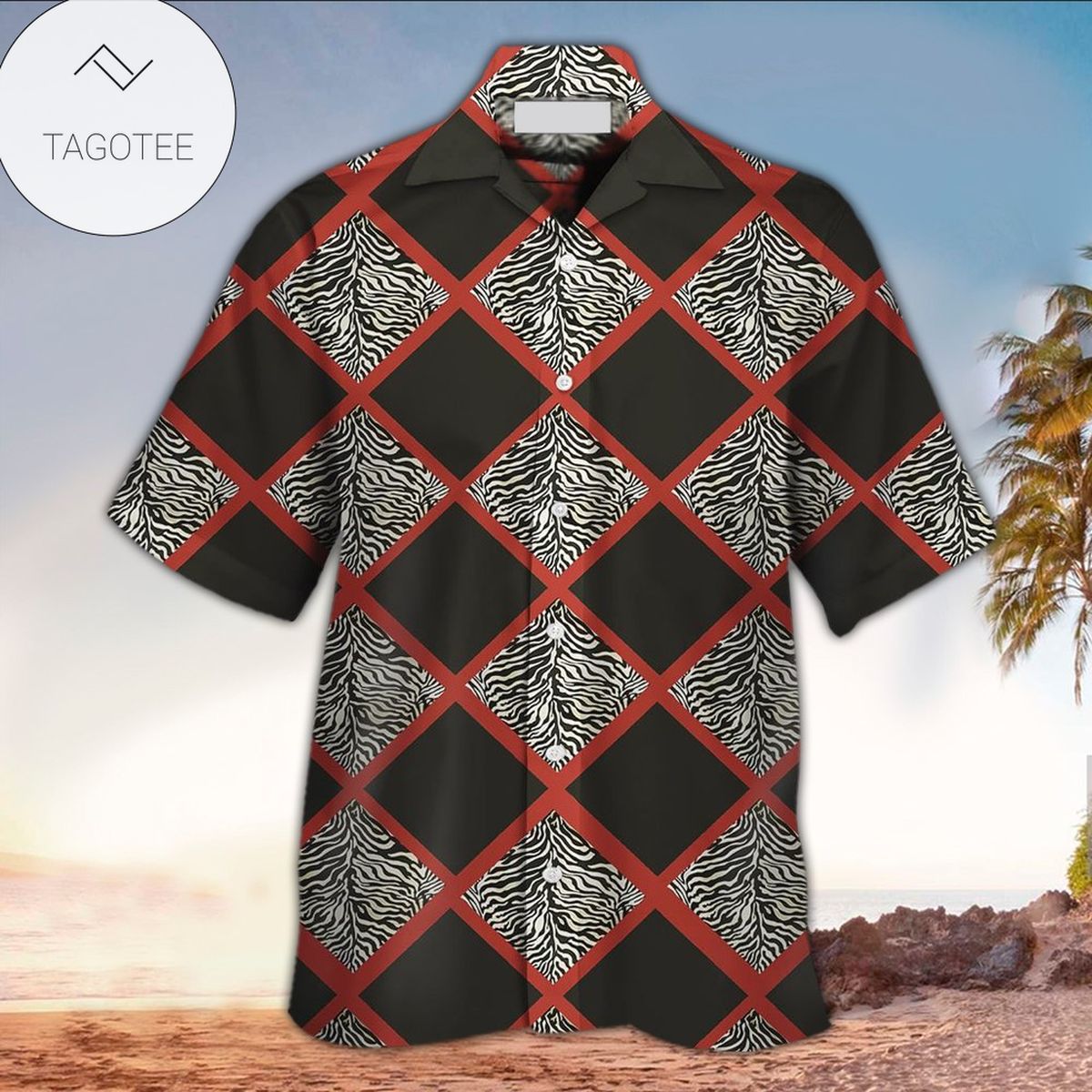 Zebra Hawaiian Shirt Zebra Button Up Shirt