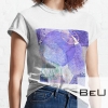 Abstract Watercolor Purple Mixed Art T-shirt