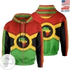 African Reggae Map Made in USA Hoodie