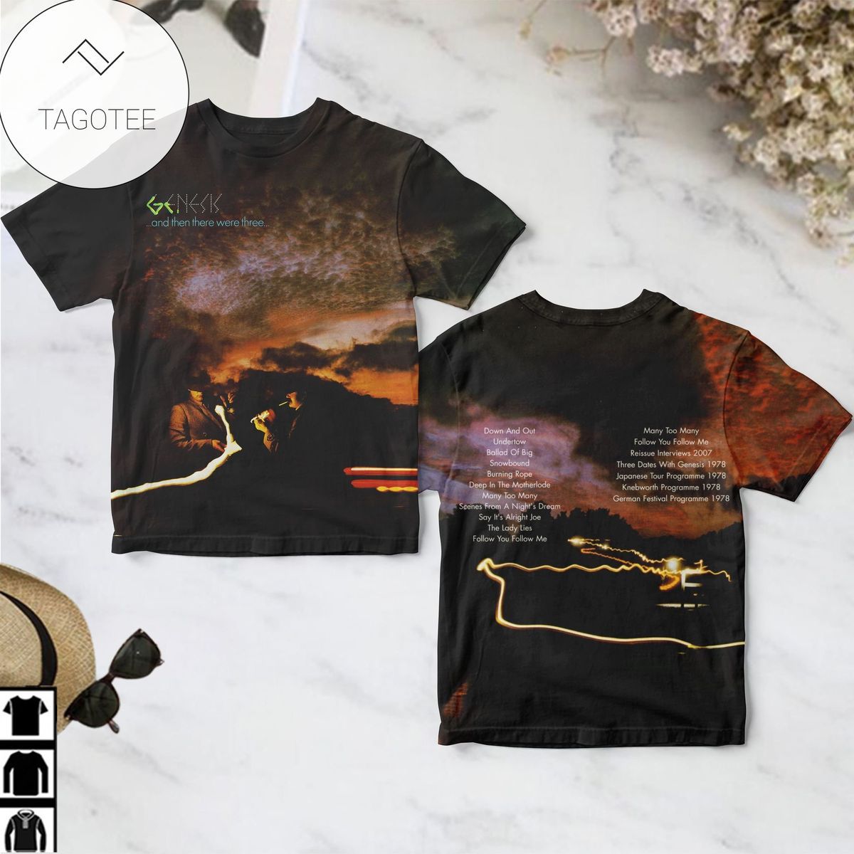 And Then There Were Three By Genesis Album Cover Shirt