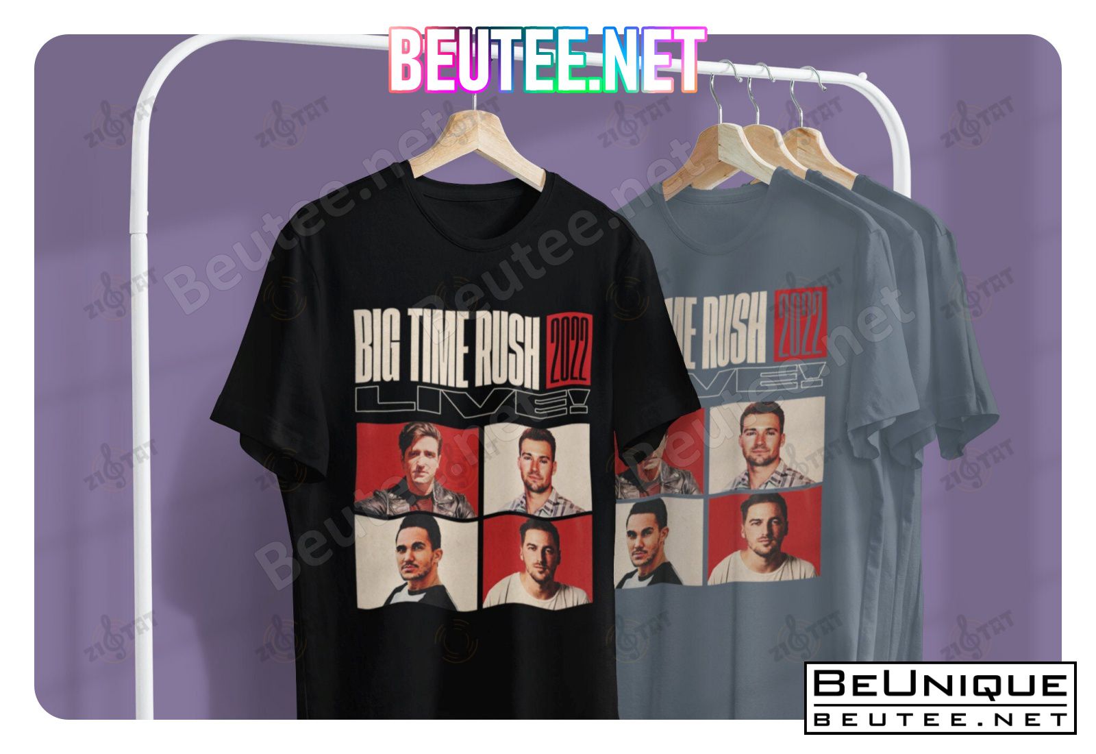 Big Time Rush 2022 Logo And Members Live Concert Music Band Forever Tour 2022 Shirt