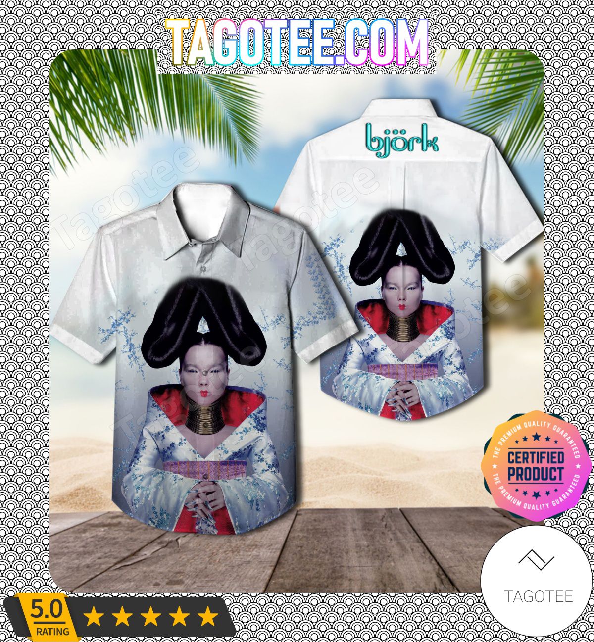 Björk Homogenic Album Cover Hawaii Shirt
