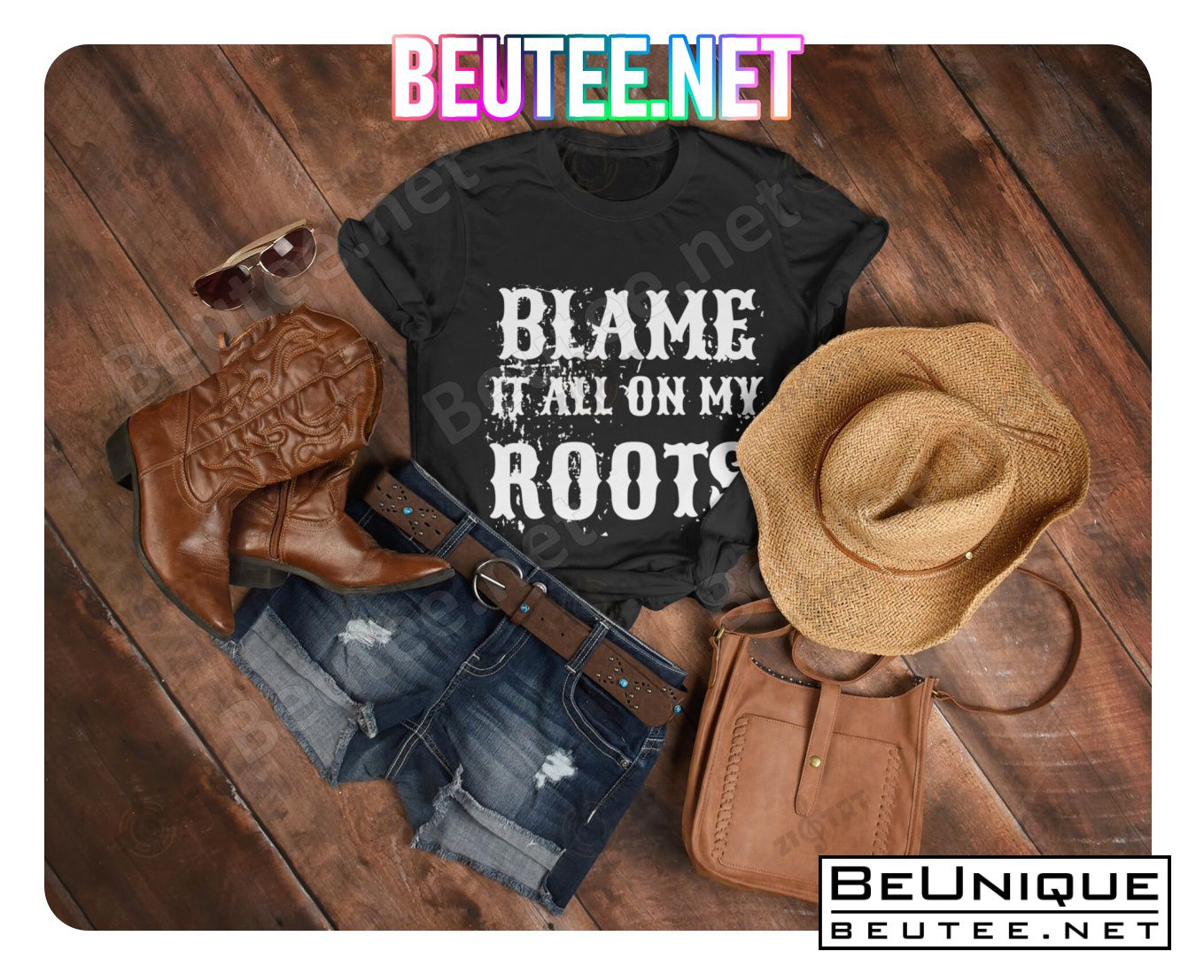Blame It All On My Roots Country Shirt