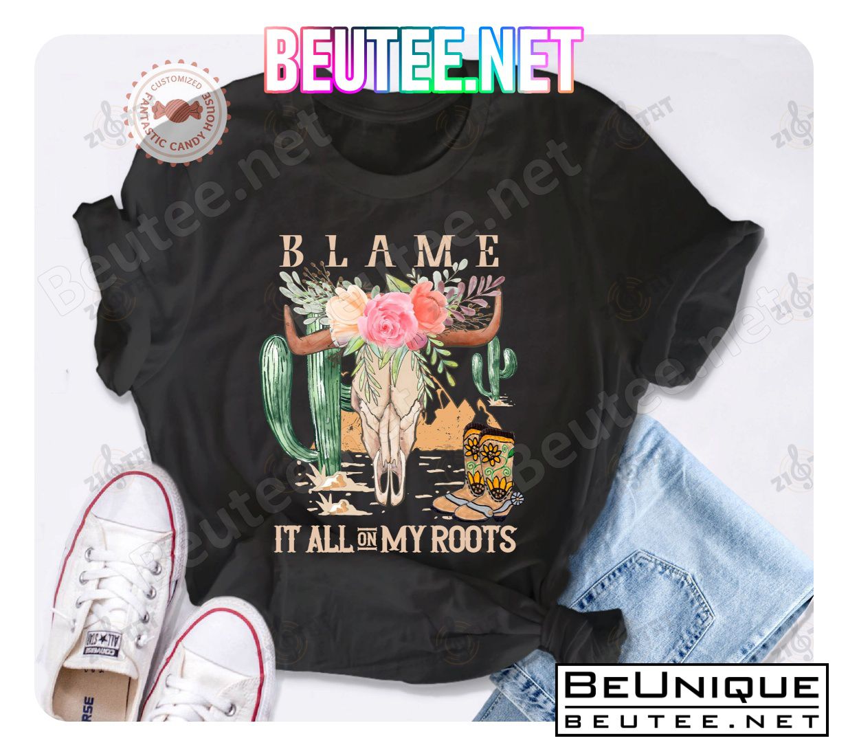 Blame It All On My Roots Vintage Band Shirt
