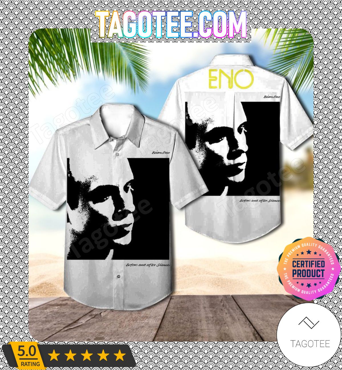 Brian Eno Before And After Science Album Cover Hawaii Shirt