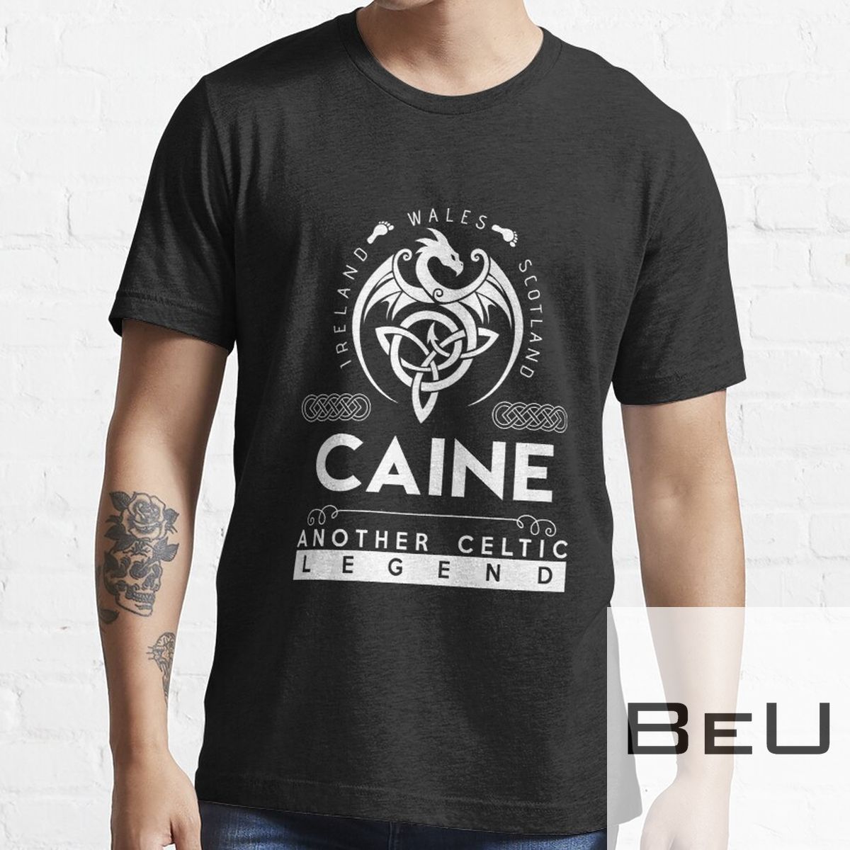 Caine Name T Shirt - Caine Another Celtic Legend Gift Item Tee T-shirt