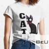 Cat Eating A Pizza And Cool Funny Cat Food T-shirt