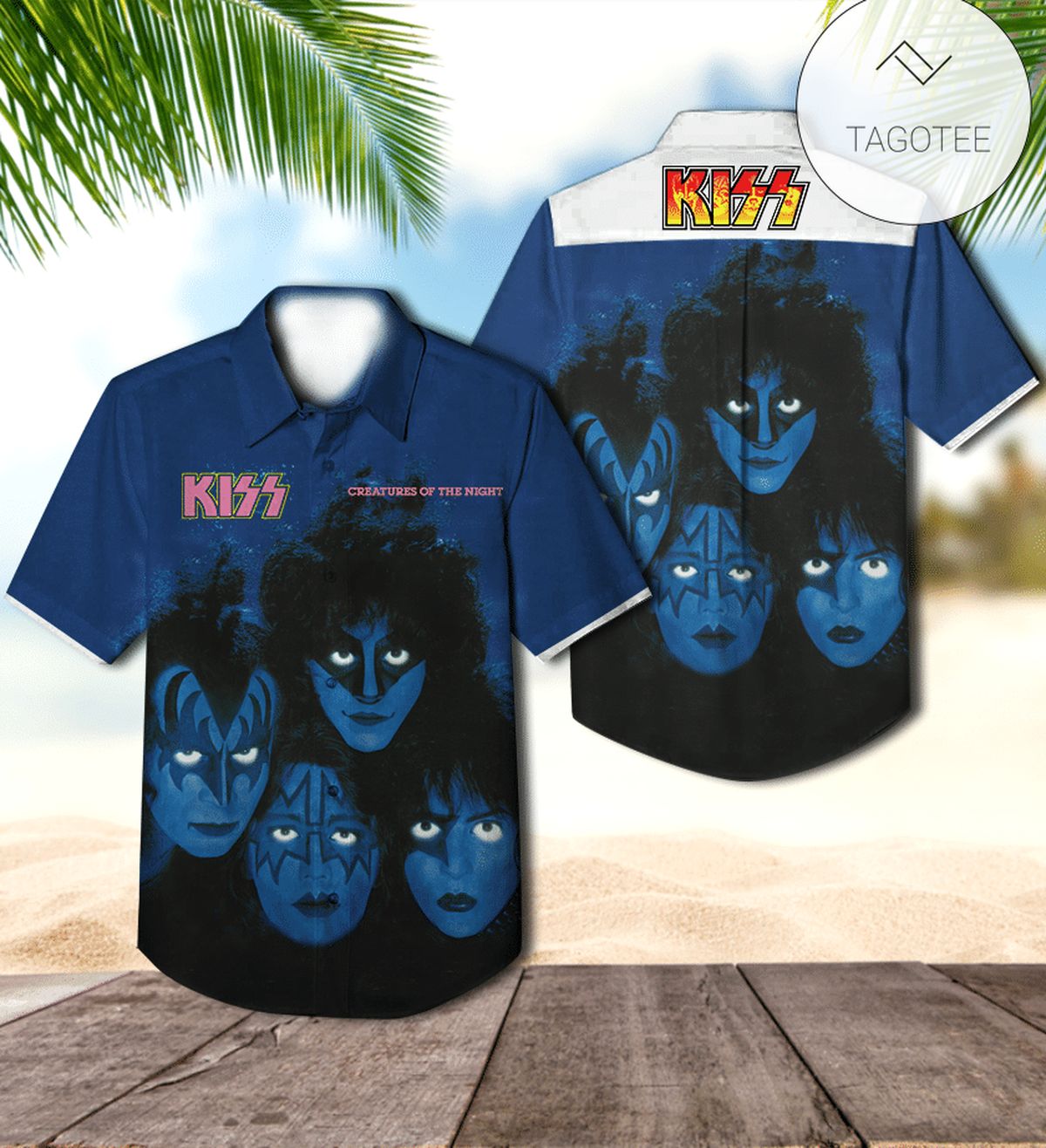 Creatures Of The Night Album By Kiss Hawaiian Shirt