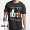 Easily Distracted By Cats Guitar T-shirt T-shirt