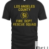 Emergency Squad 51 Side Of Truck Reproduction Logo T-Shirt
