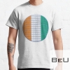 Ivory Coast Flag Rounded - Squares Pixel T-shirt