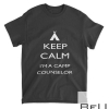 Keep Calm Camp Counselor Shirt Funny Camping Camper Tee