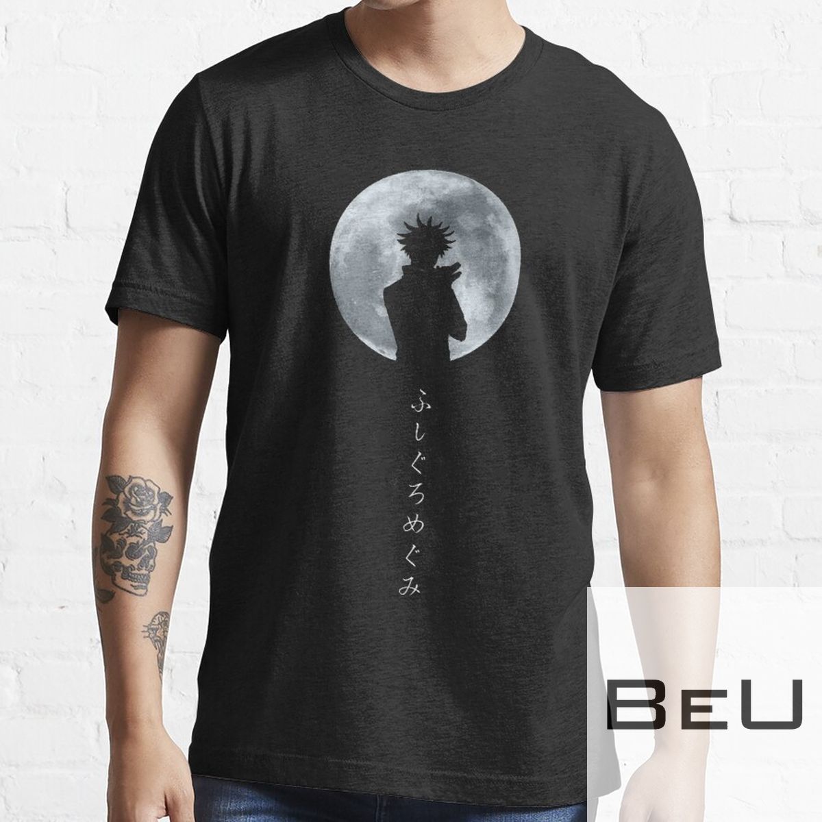 Megumi Fushiguro Over Moon - Jujutsu Kaisen Moon T-shirt