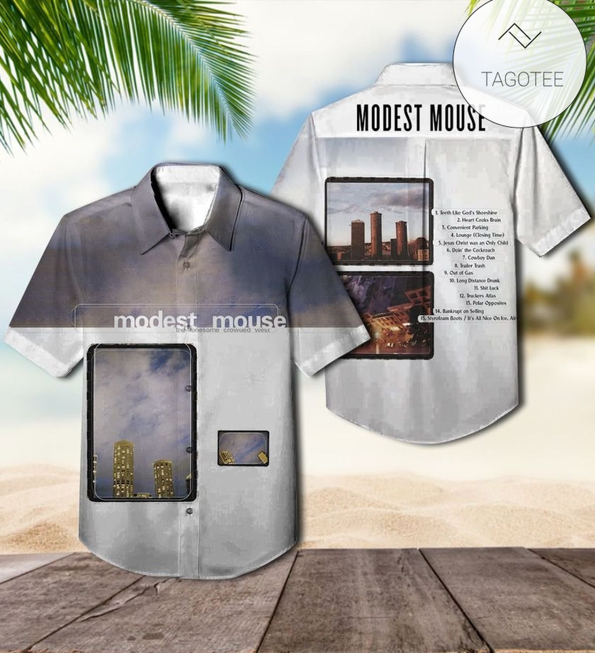 Modest Mouse The Lonesome Crowded West Album Cover Hawaiian Shirt