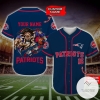 New England Patriots Baseball Jersey NFL Custom Name And Number