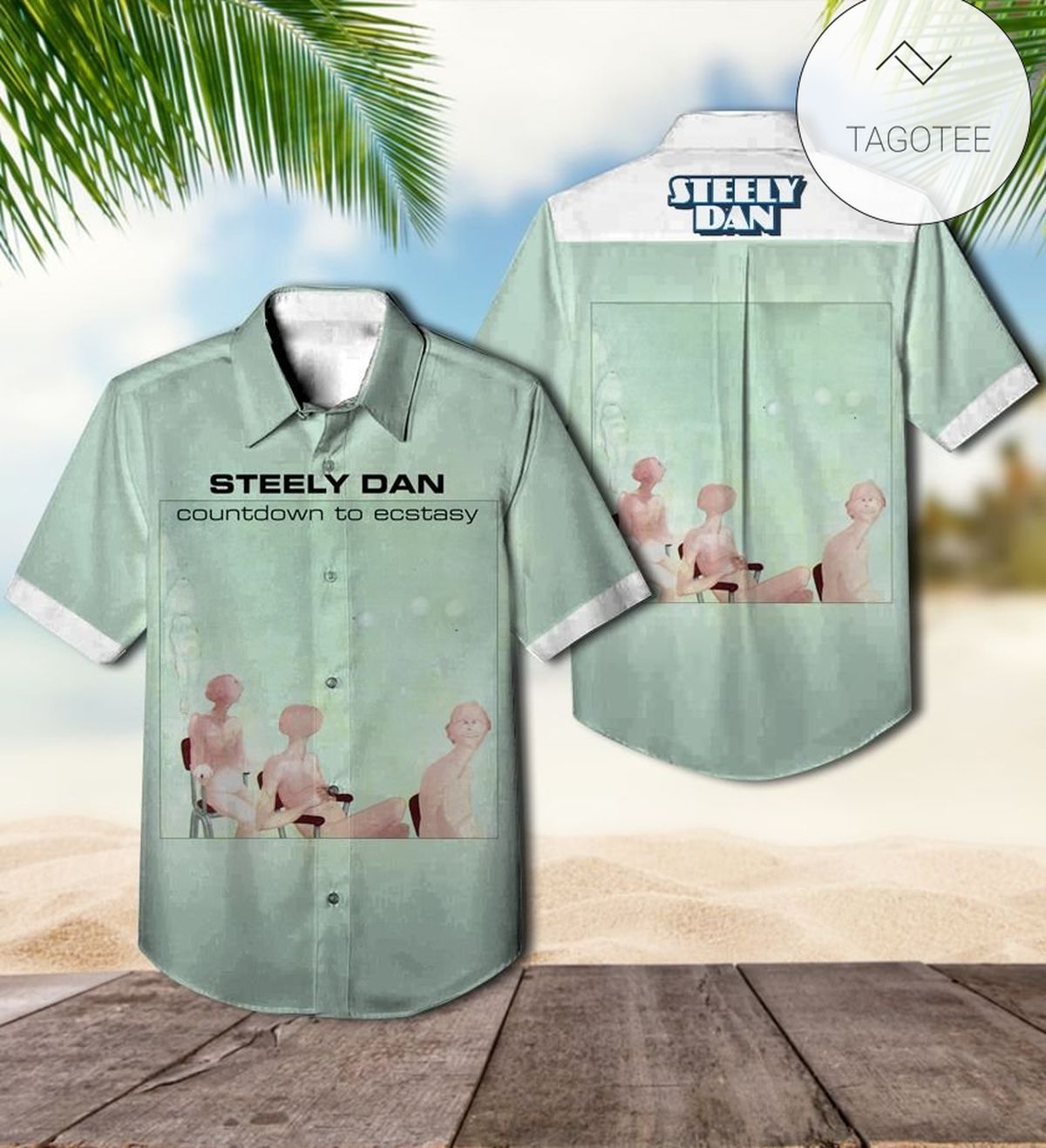 Steely Dan Countdown To Ecstasy Album Cover Hawaiian Shirt