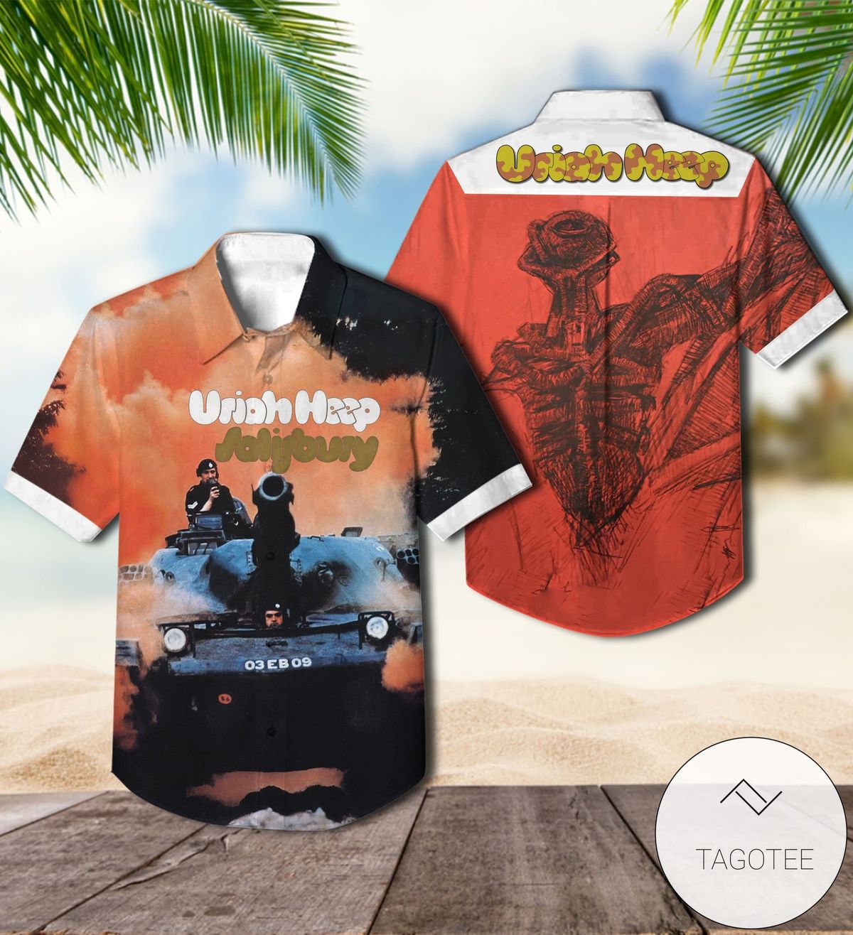 Uriah Heep Salisbury Album Cover Hawaiian Shirt