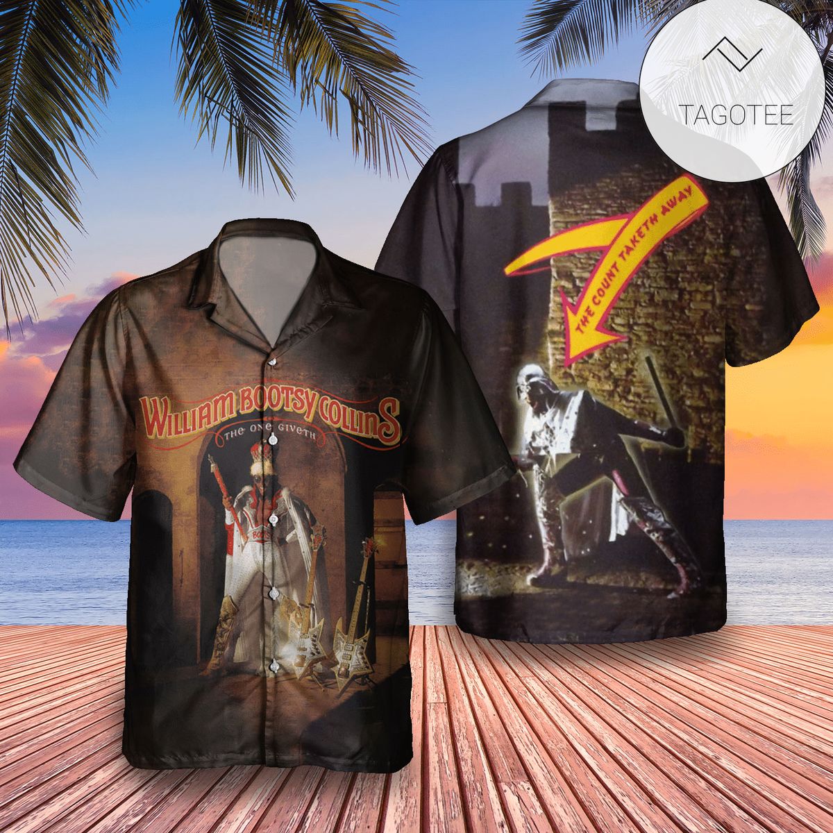 William Bootsy Collins The One Giveth The Count Taketh Away Album Cover Hawaiian Shirt