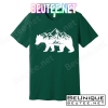Bear Mountains With Deer Family Nature Fan T-Shirts