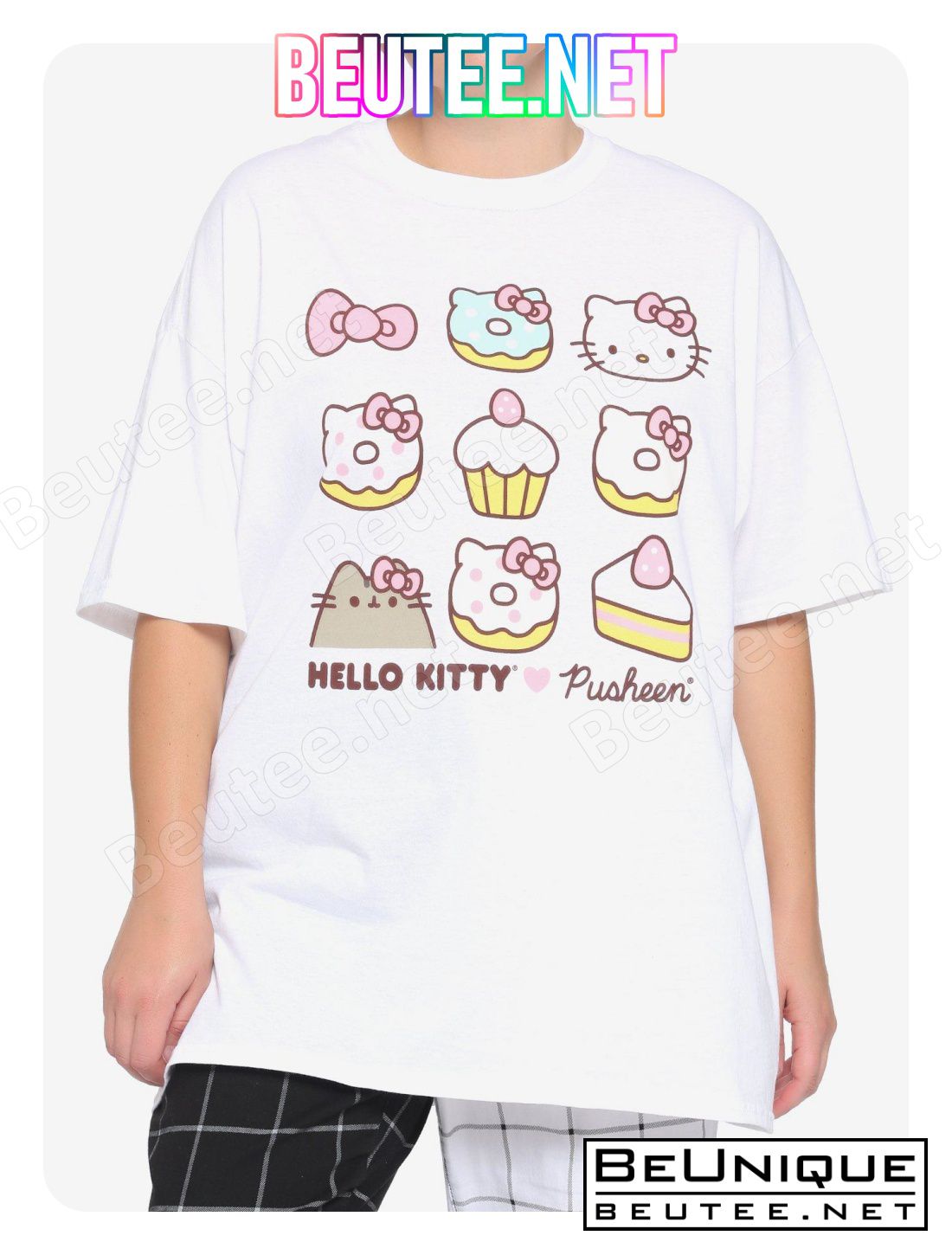 Hello Kitty X Pusheen Sweet Snacks Girls T-Shirt