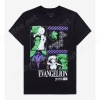 Neon Genesis Evangelion Grid Boyfriend Fit Girls T-Shirt