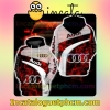 Audi Red Smoke Abstract And Hive Pattern Nike Zip Up Hoodie