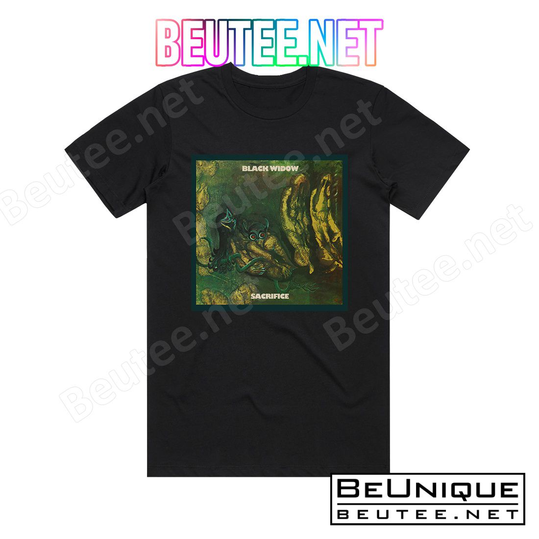 Black Widow Sacrifice Album Cover T-Shirt
