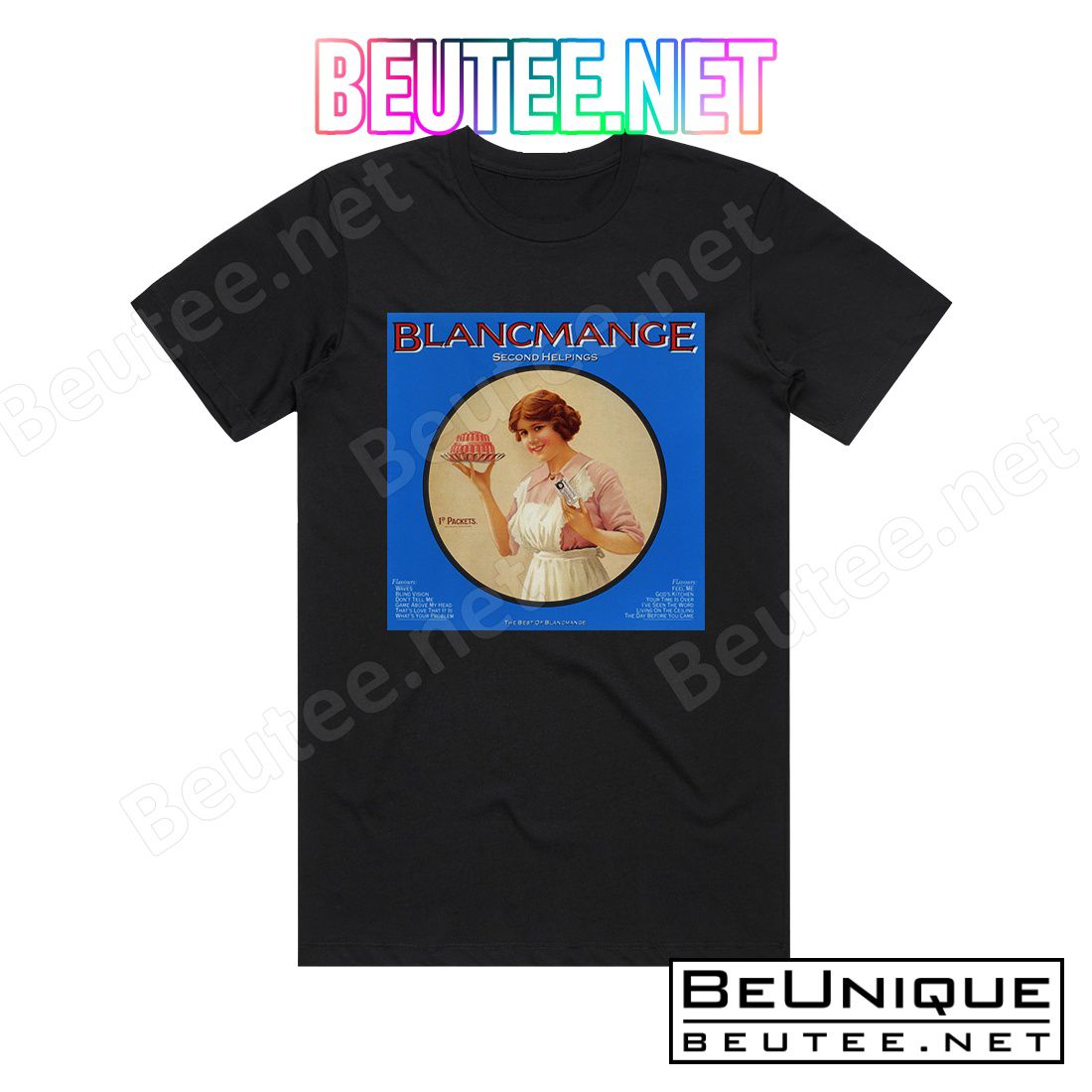 Blancmange Second Helpings The Best Of Blancmange Album Cover T-Shirt