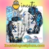 Country Girl Real Camo Blue And White Nike Zip Up Hoodie