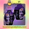 Crown Royal Sugar Skull Black And Purple Nike Zip Up Hoodie