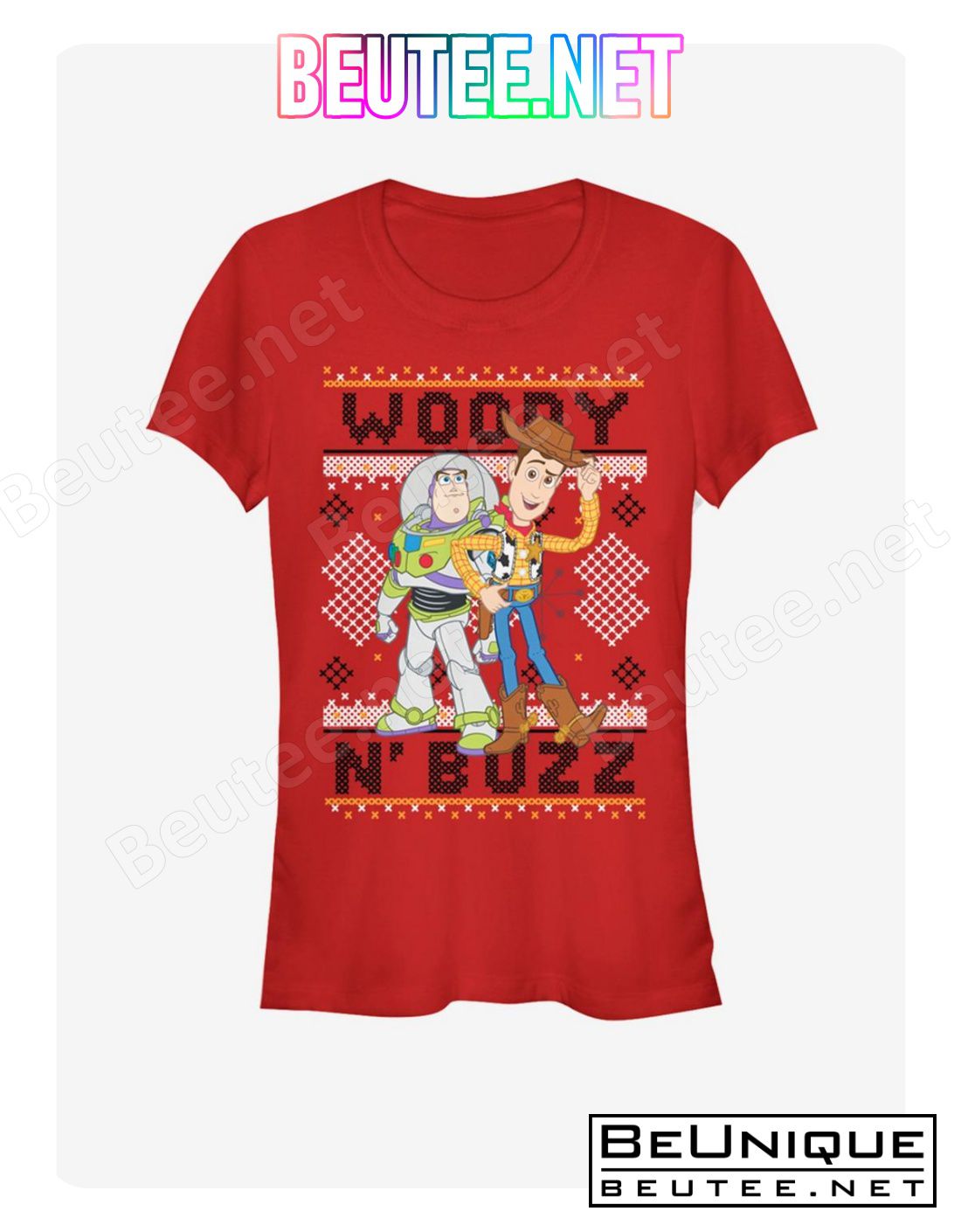 Disney Pixar Toy Story Woody Buzz Sew T-Shirt